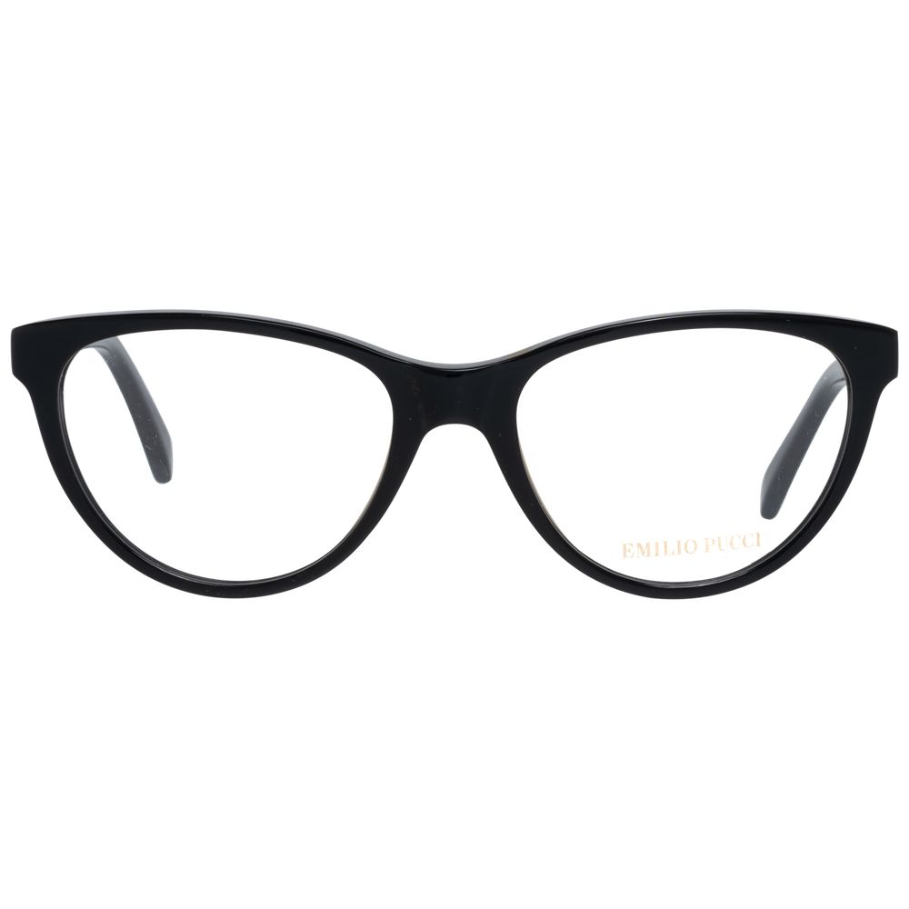 Emilio Pucci Black Women Optical Frames with spring hinge, 52mm lenses width