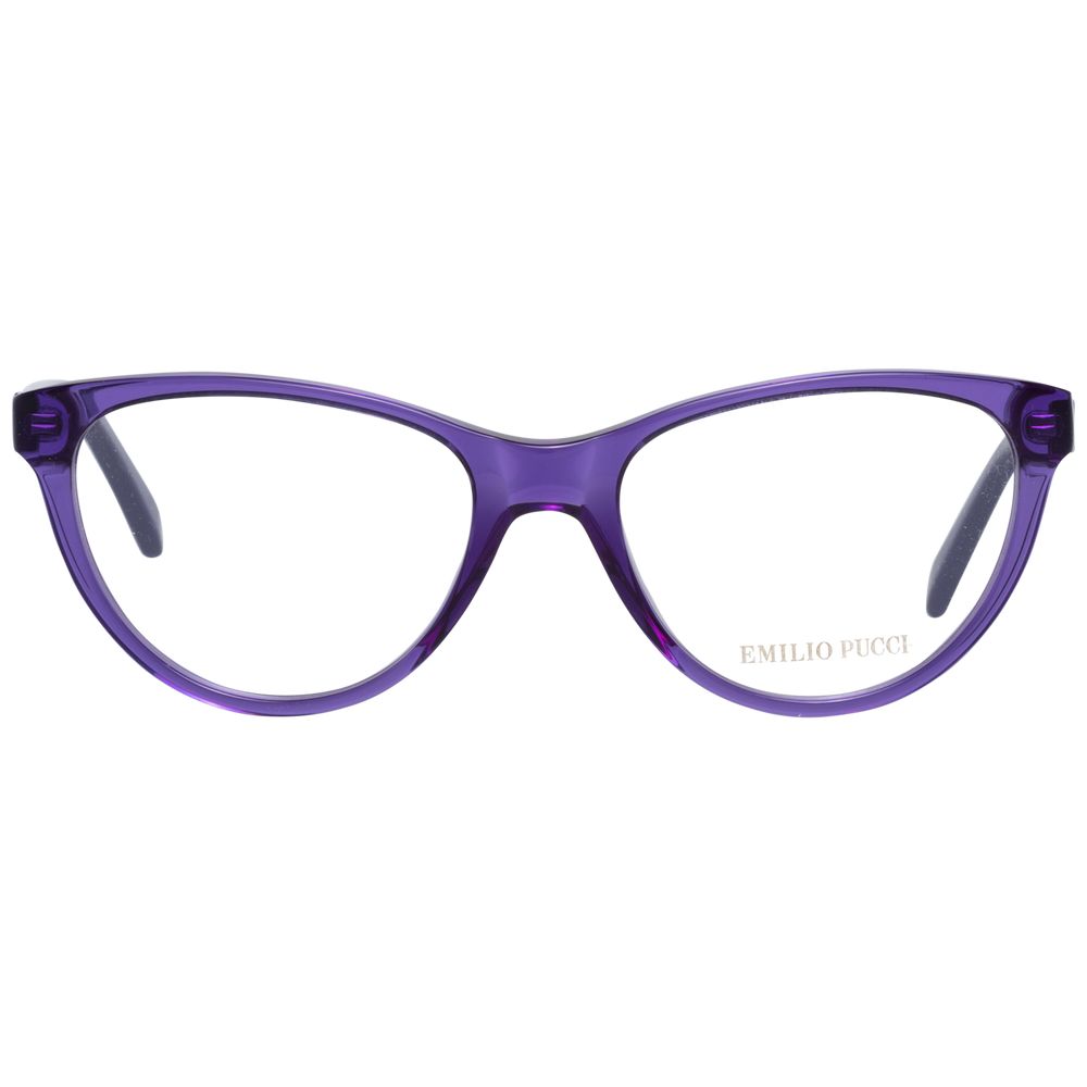 Emilio Pucci Purple Women Optical Frames with branded case, 52mm lenses, 17mm bridge width