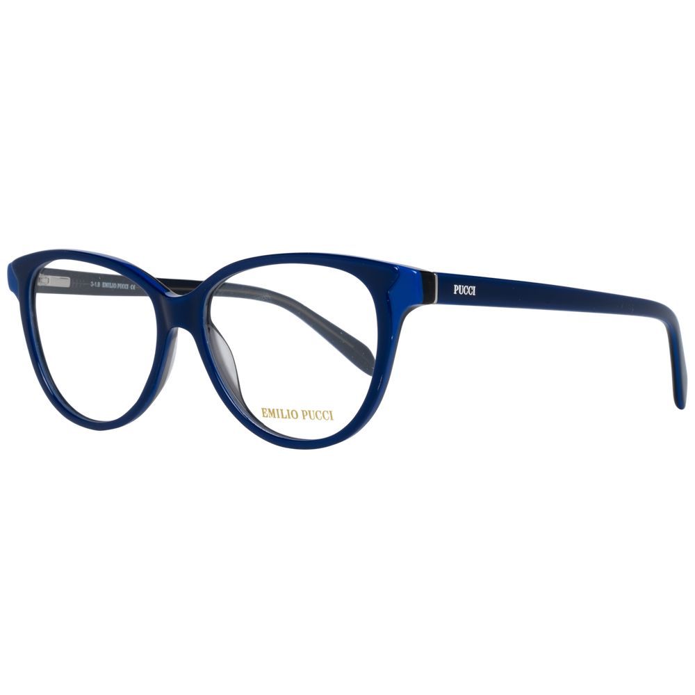 Emilio Pucci Blue Women Optical Frames 53-14-140 Plastic Butterfly Style