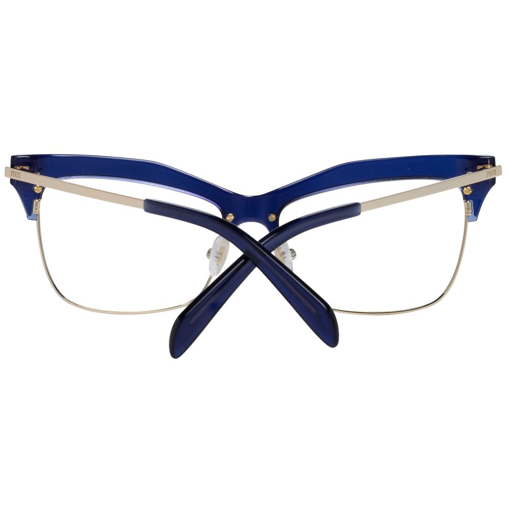Blue Women Optical Frames with Spring Hinge and Branded Case