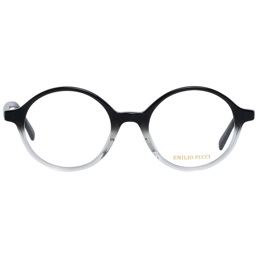 Full-Rim Black Round Style Glasses with Demo Lenses