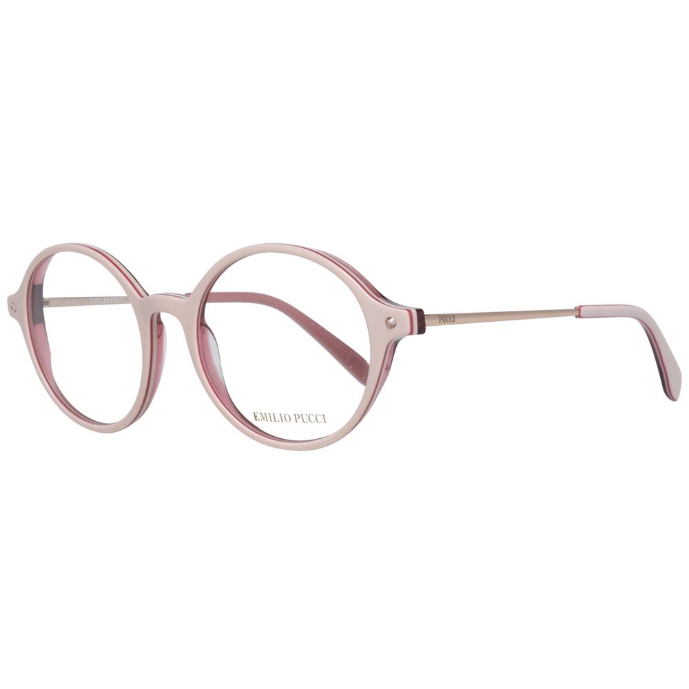 Emilio Pucci Cream Women Optical Frames, Plastic frame, Full-Rim