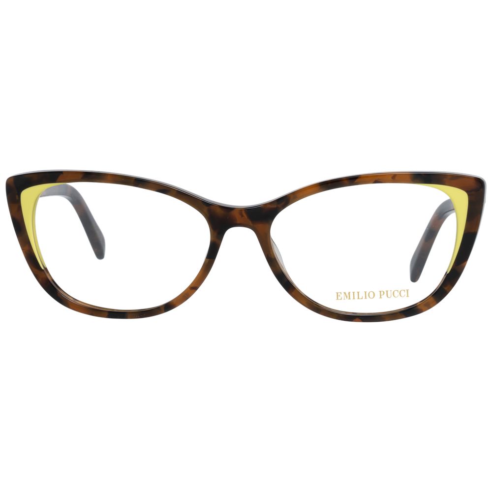 Emilio Pucci Brown Women Optical Frames with 16mm bridge width