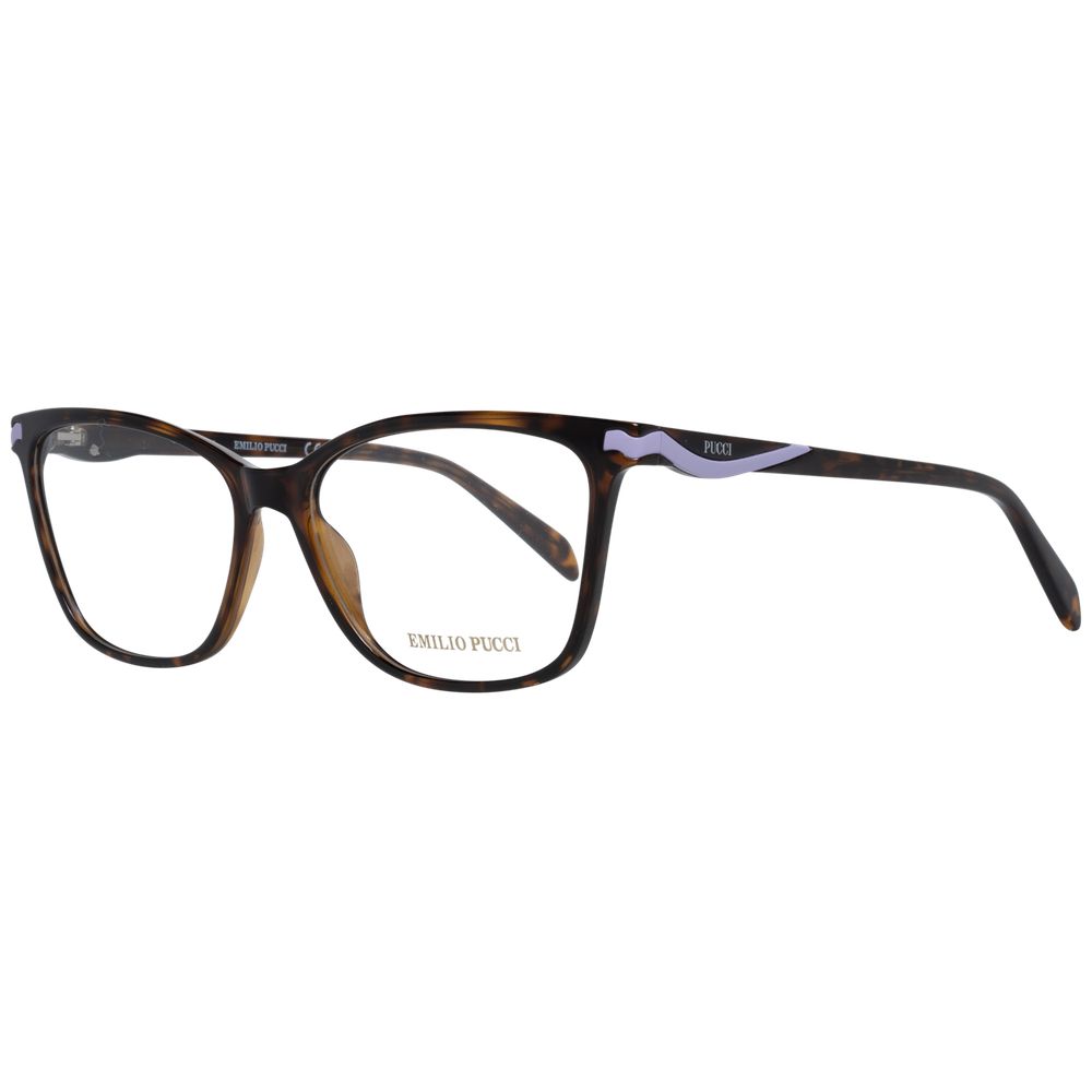 Emilio Pucci Brown Women Optical Frames in Plastic Material