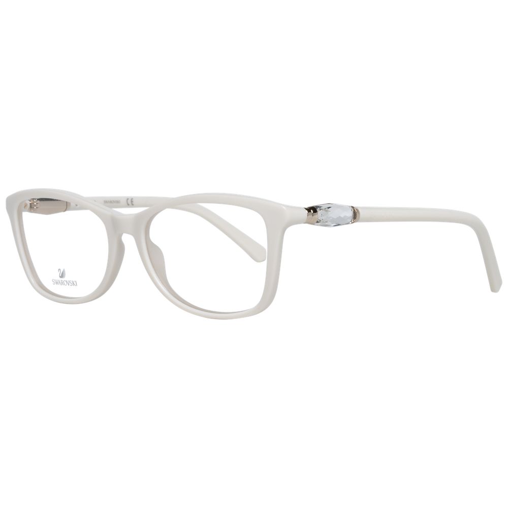 Swarovski White Women Optical Frames with Plastic Full-Rim and 53-16-140 Größe