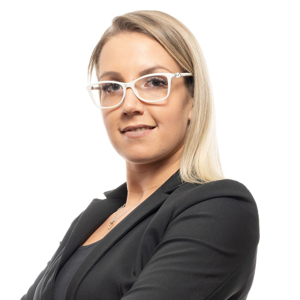 White Plastic Women Optical Frames with Full-Rim and 53-16-140 Größe and Branded Case