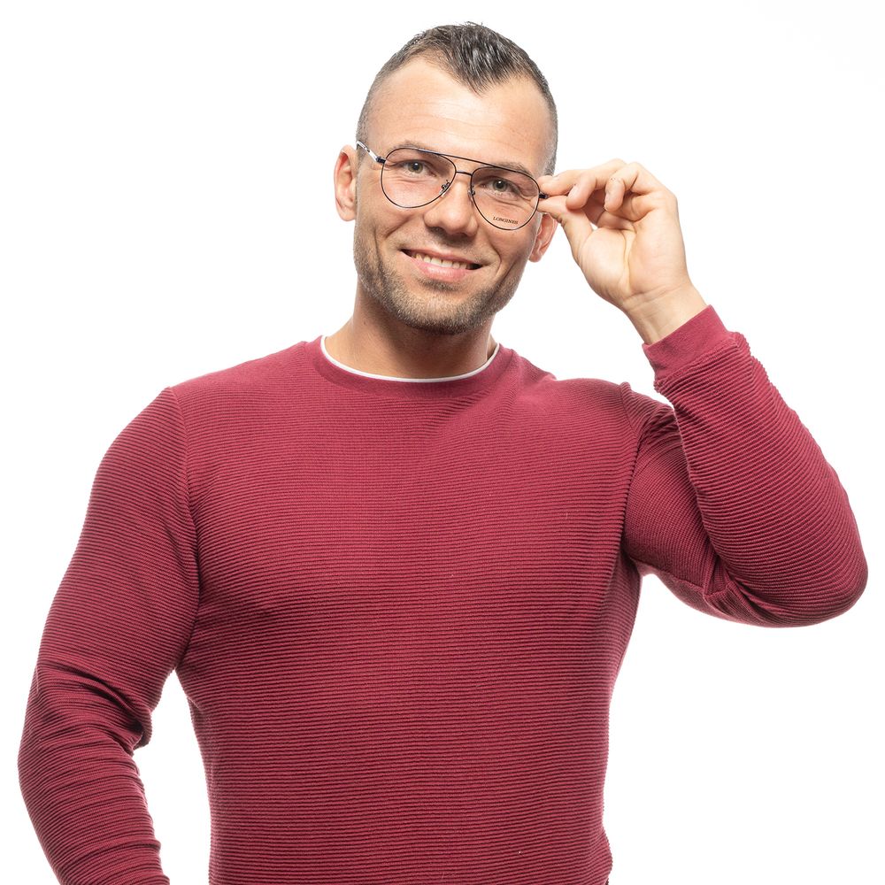 Blue Men's Optical Frames with 13mm Bridge Width and 145mm Temples Length