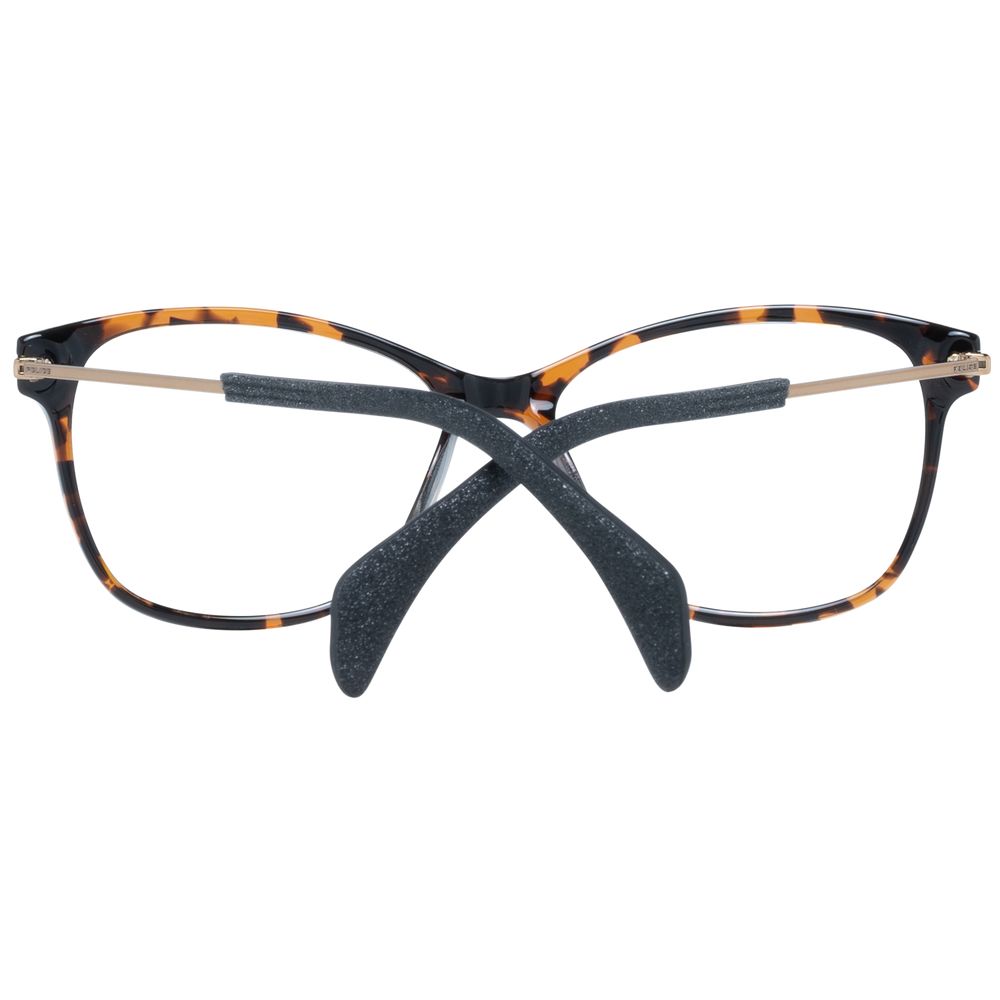 Women's brown optical frame with branded case, 52-15-135 size