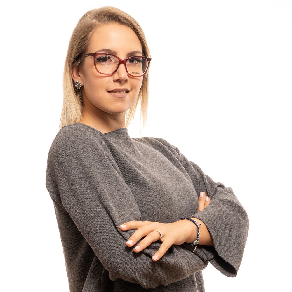 Zadig & Voltaire Red Women Optical Frames with Plastic Lenses Material