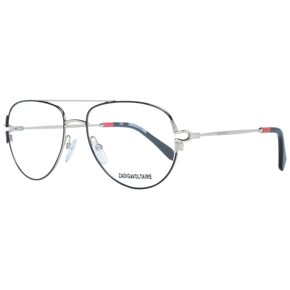 Zadig & Voltaire Gold Women Optical Frames with transparent plastic lenses