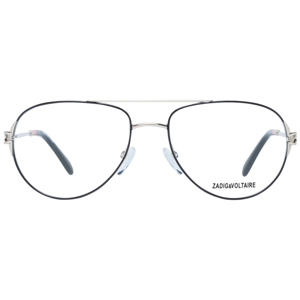 Oval-shaped gold frame with full-rim design and metal material