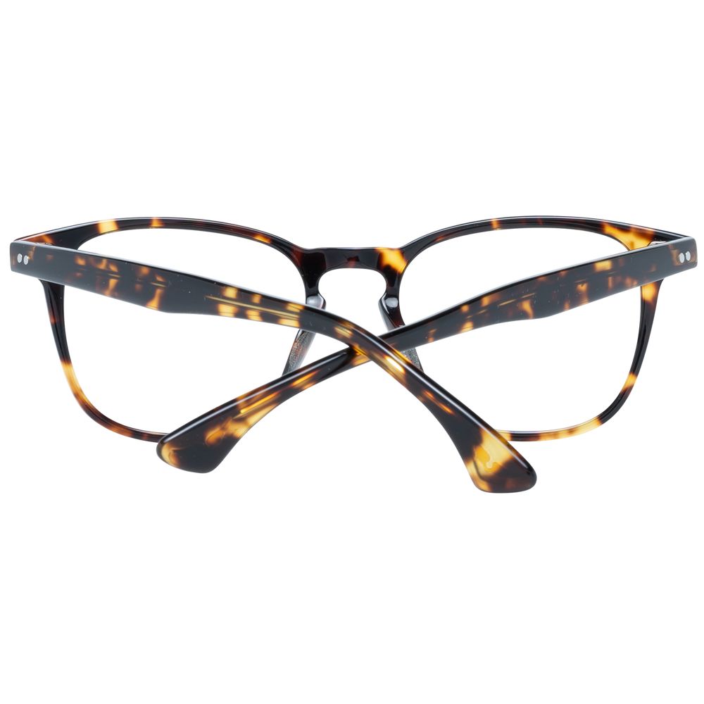 Brown men optical frames with 48-18-145 size, no extra lenses effect