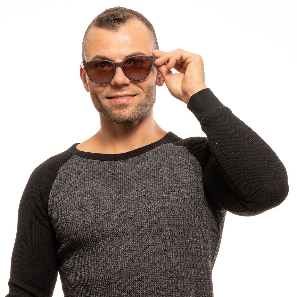 Stylish and sophisticated BMW men's sunglasses in classic brown color
