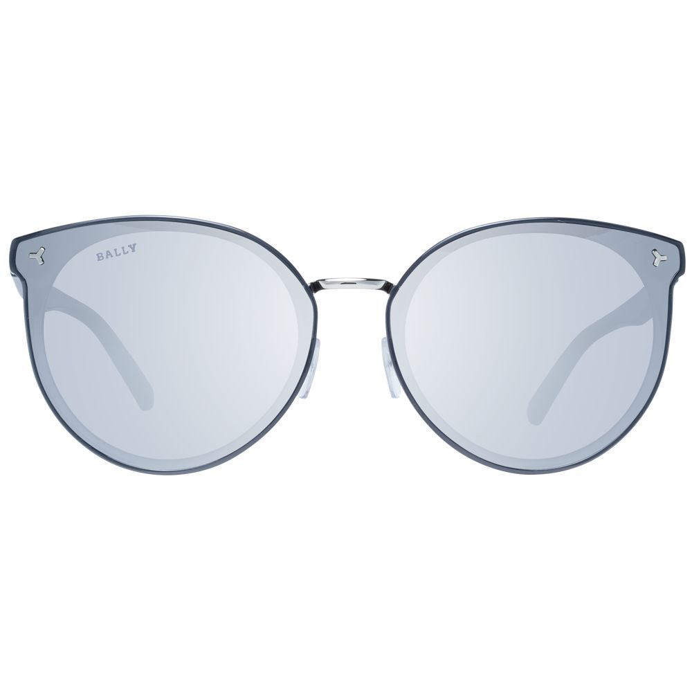 Round Style Grey Sunglasses for Women with Metal & Plastic Frame