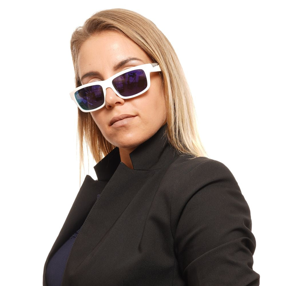 Bolle white sunglasses with 38mm lenses height and 18mm bridge width