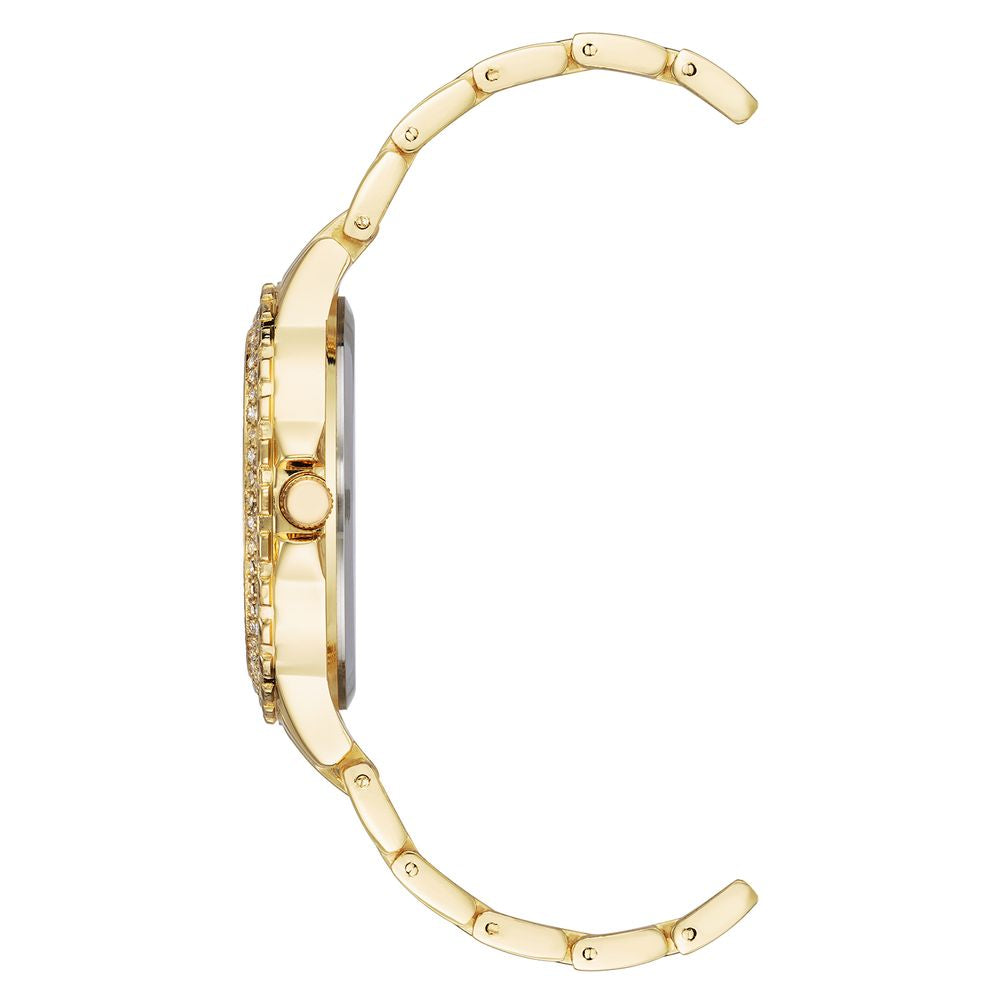 Gold metal case and strap with folding clasp closure