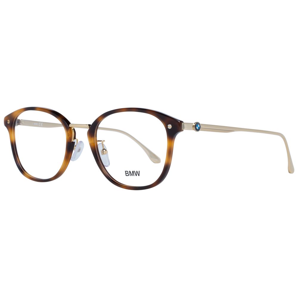 BMW Brown Men Optical Frames with round style and full-rim design