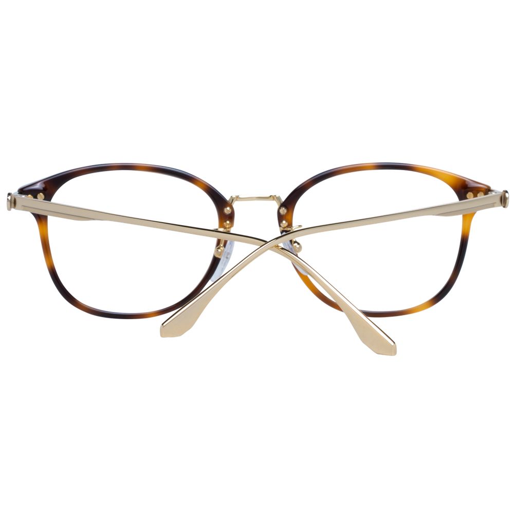 Men's optical frames with brown plastic frame and branded case