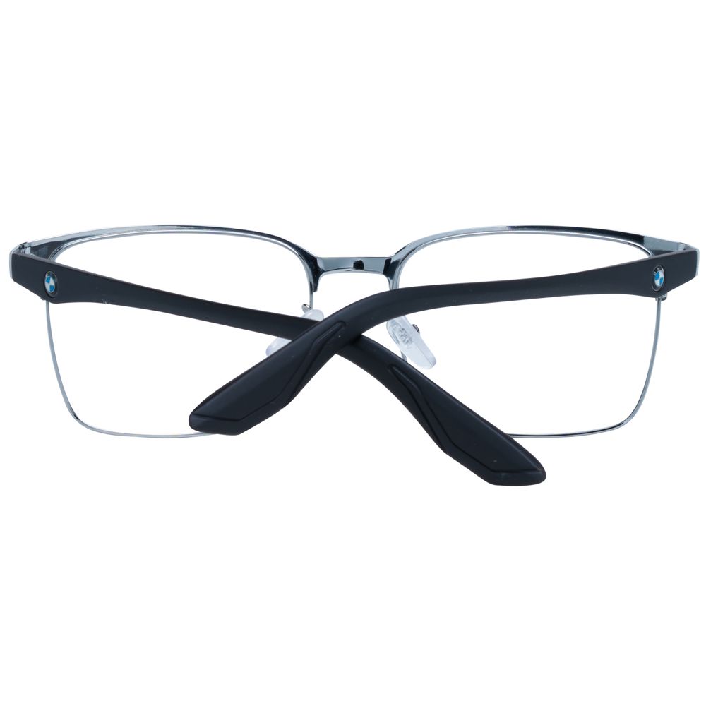 BMW Optical Frames for Men with Black Multicolor Metal Frame and Plastic Demo Lenses