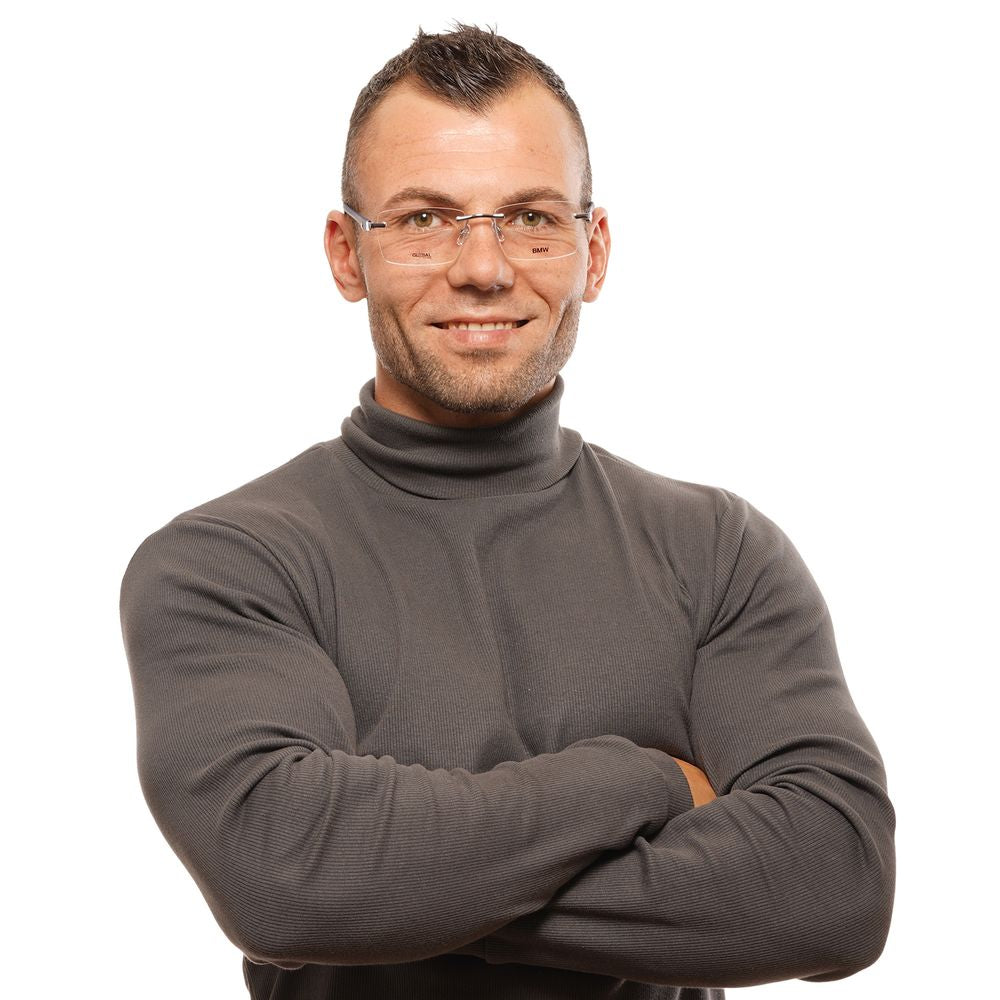 Fashionable BMW Gray Men Optical Frames with Multicolor Metal & Plastic Frame and Demo Plastic Lenses