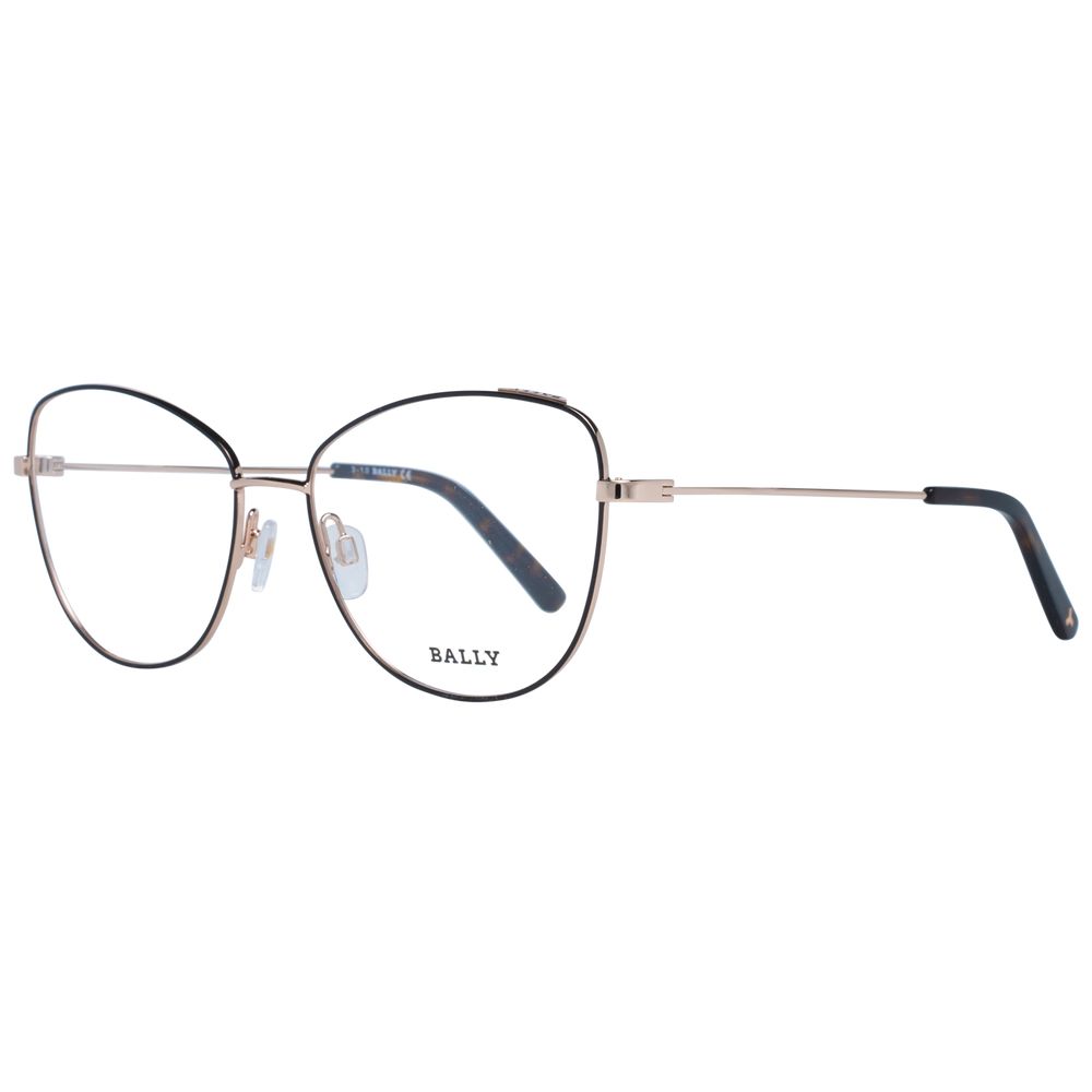 Bally Black Women Optical Frames with Metal & Plastic Frame Material and Cat Eye Style