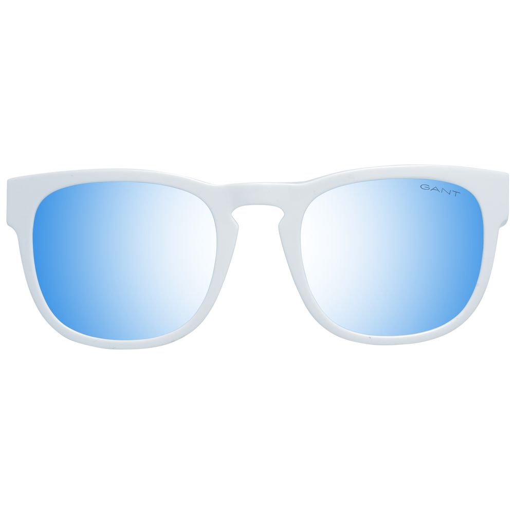 Men's Gant White Sunglasses with 100% UVA & UVB Protection and Trapezium Style