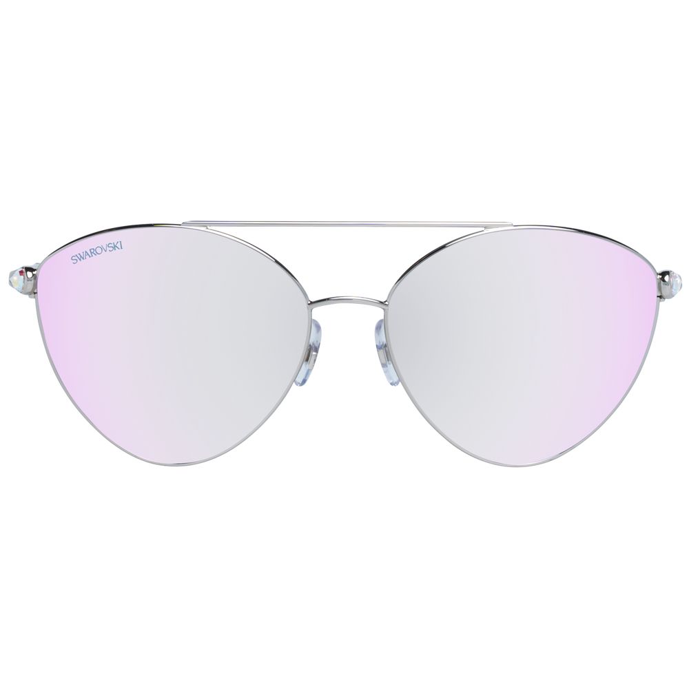 Metal Aviator Sunglasses for Women with Silver Frame