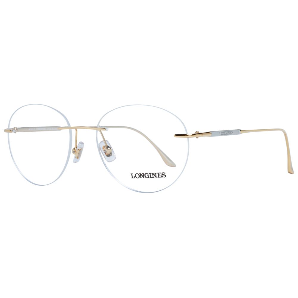 Longines Gold Men Optical Frames with round demo glasses