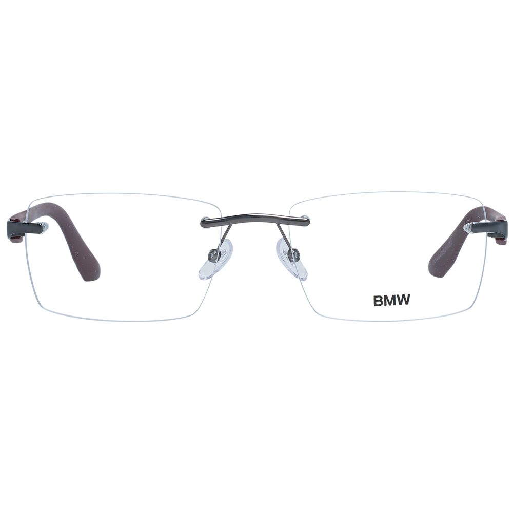 Rectangle style Gunmetal Optical Frames for Men with Plastic Demo Glasses