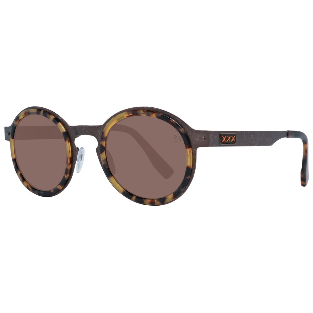 Ermenegildo Zegna Bronze Men Sunglasses with polarized blue lenses and titanium frame