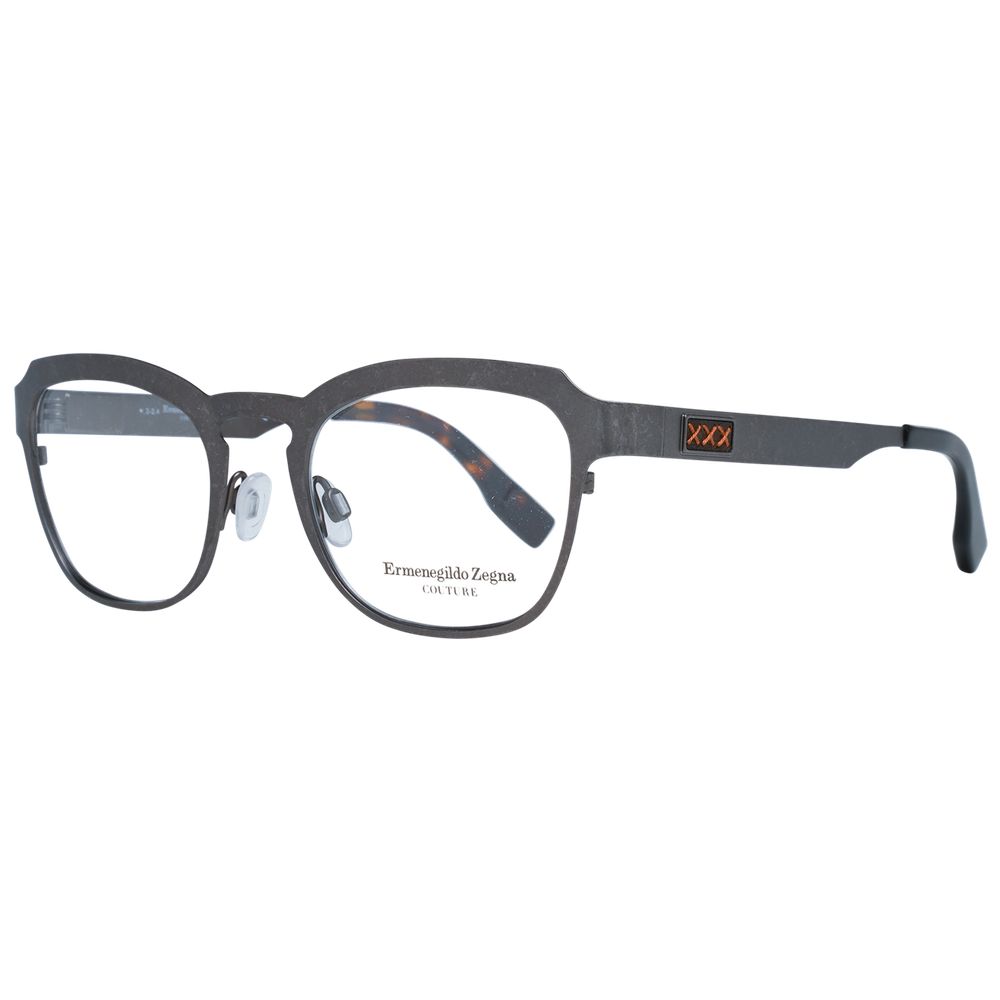 Ermenegildo Zegna gray men optical frames, full-rim style, titanium material