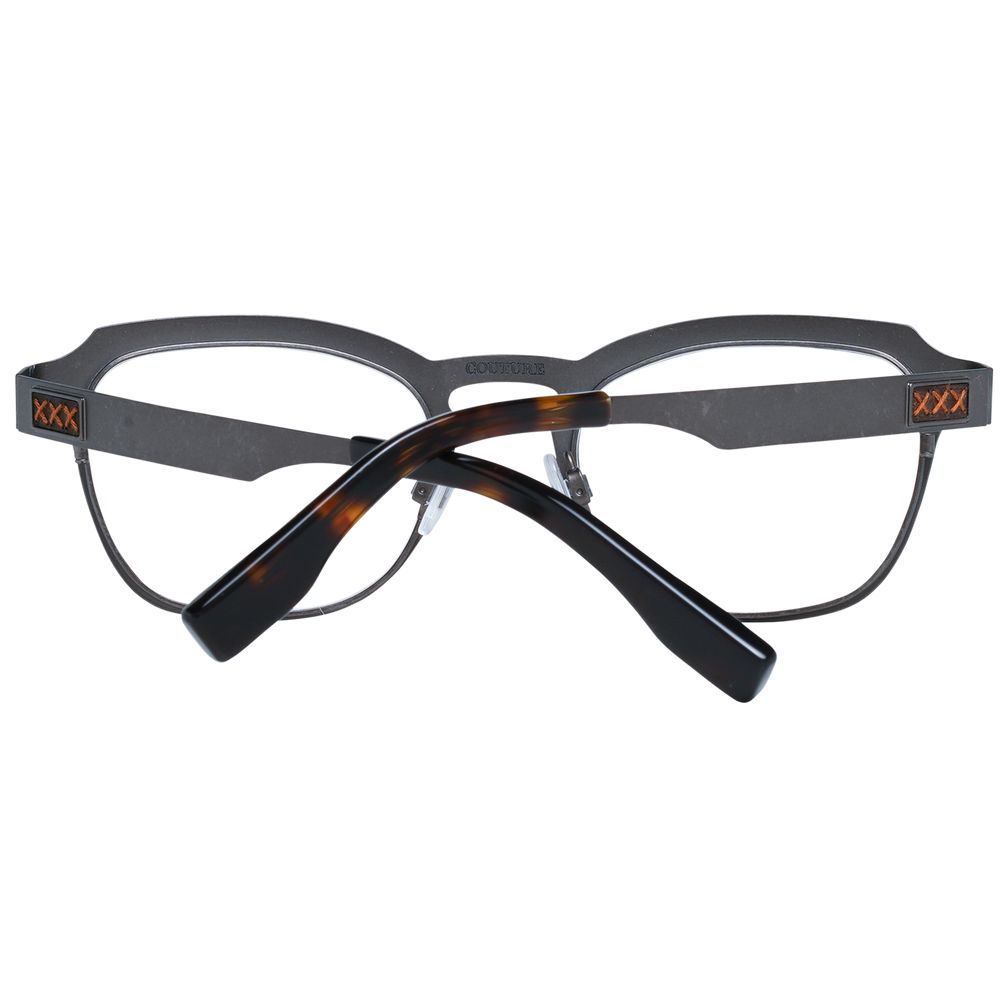 Ermenegildo Zegna gray men's glasses with 49mm wide lenses and 20mm bridge