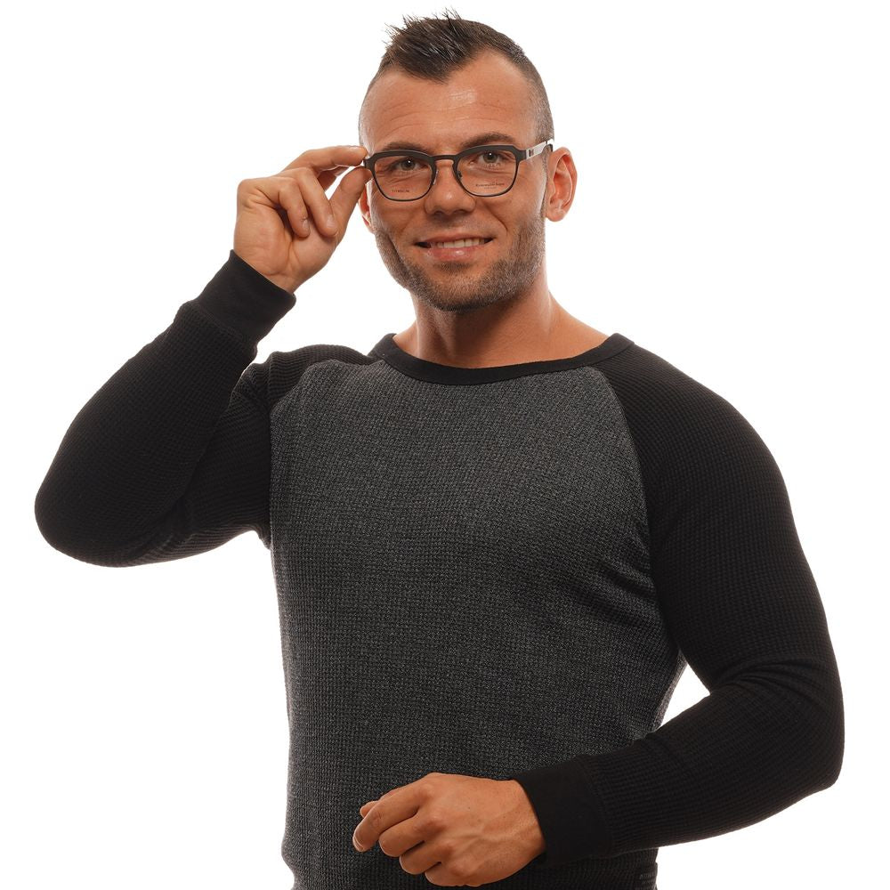 Gray men's optical frames with 49-20-140 size and branded case included