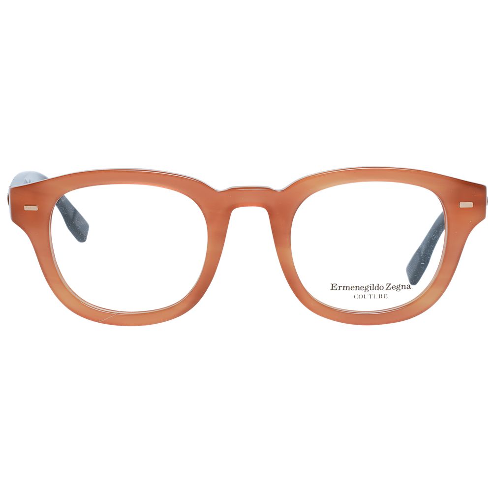 Brown men optical frames with demo glasses lenses and spring hinge