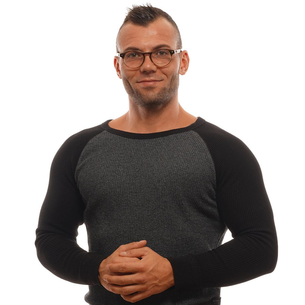 49-18-145 size brown men's optical frames with plastic lenses