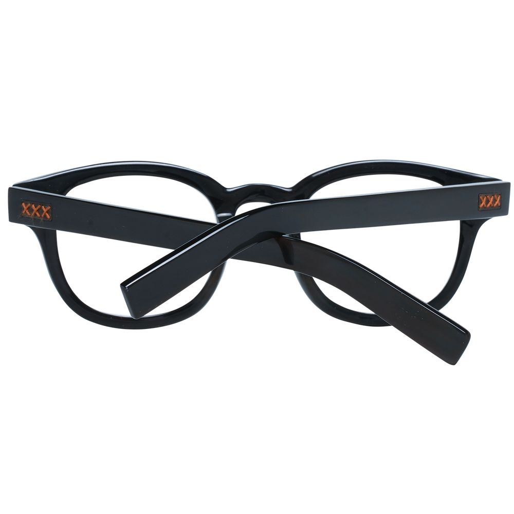 Full-rim brown optical frames with spring hinge