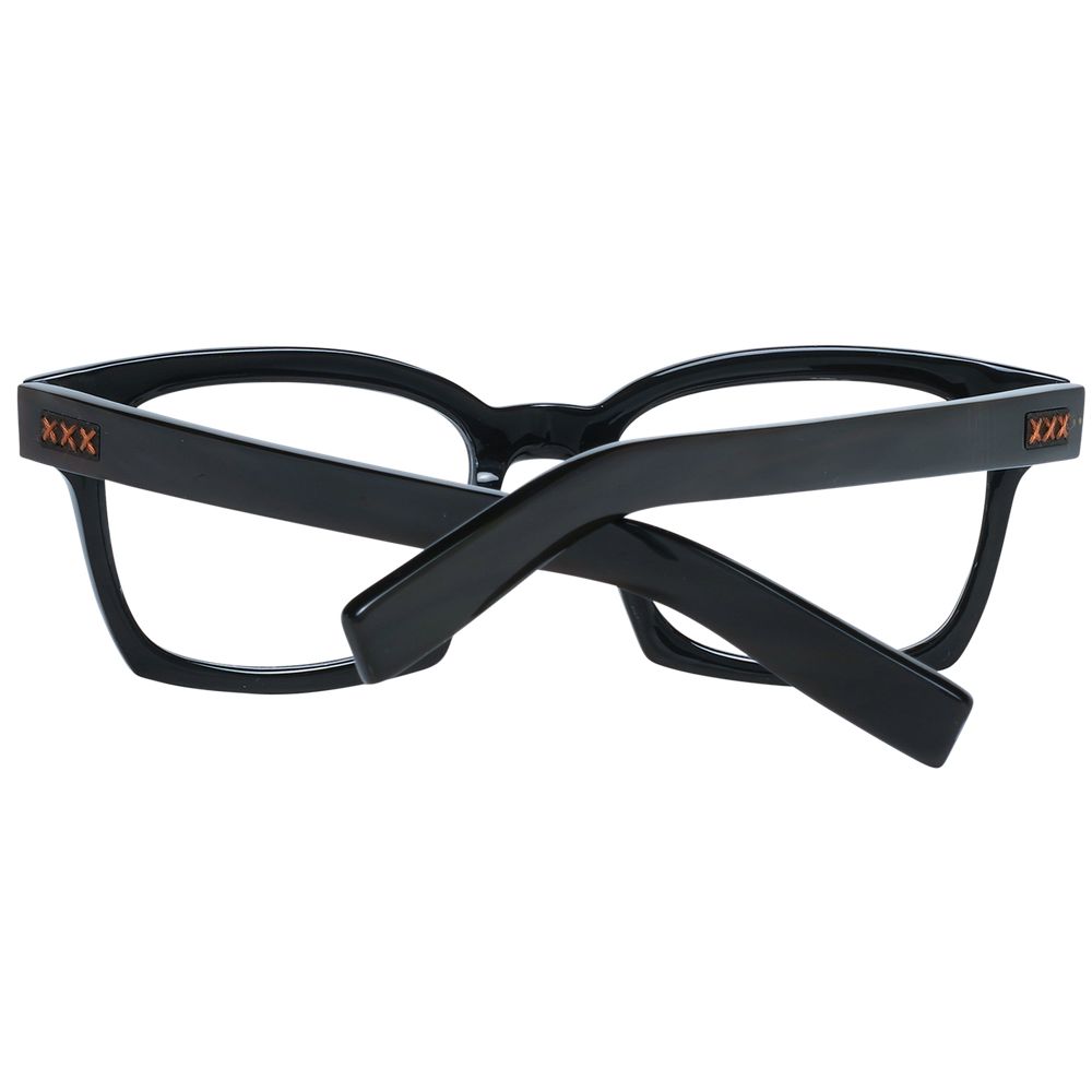 Black full-rim frames with spring hinge and branded case