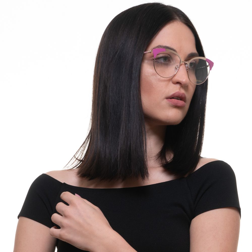 Gold women's optical frames from Emilio Pucci, 46mm lenses height, 18mm bridge width, no spring hinge