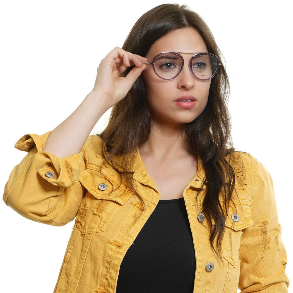 Tod's women optical frames with plastic demo lenses and branded case
