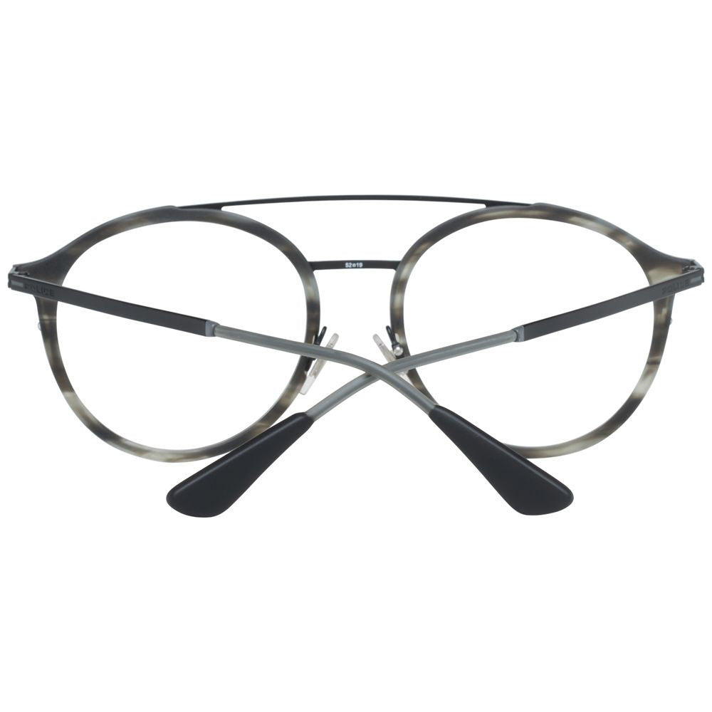 Police Gray Men's Glasses with 52mm Plastic Lenses and 19mm Bridge