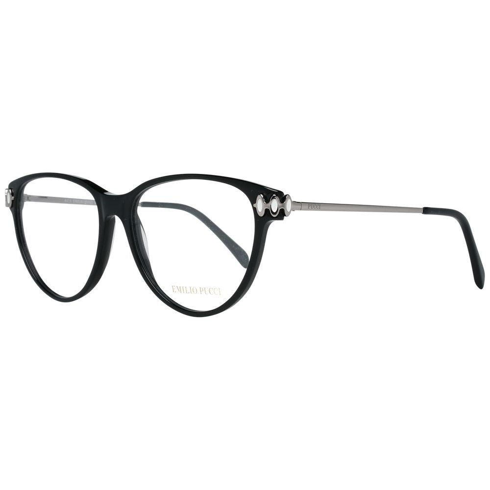 Emilio Pucci Black Women Optical Frames with Metal & Plastic Material
