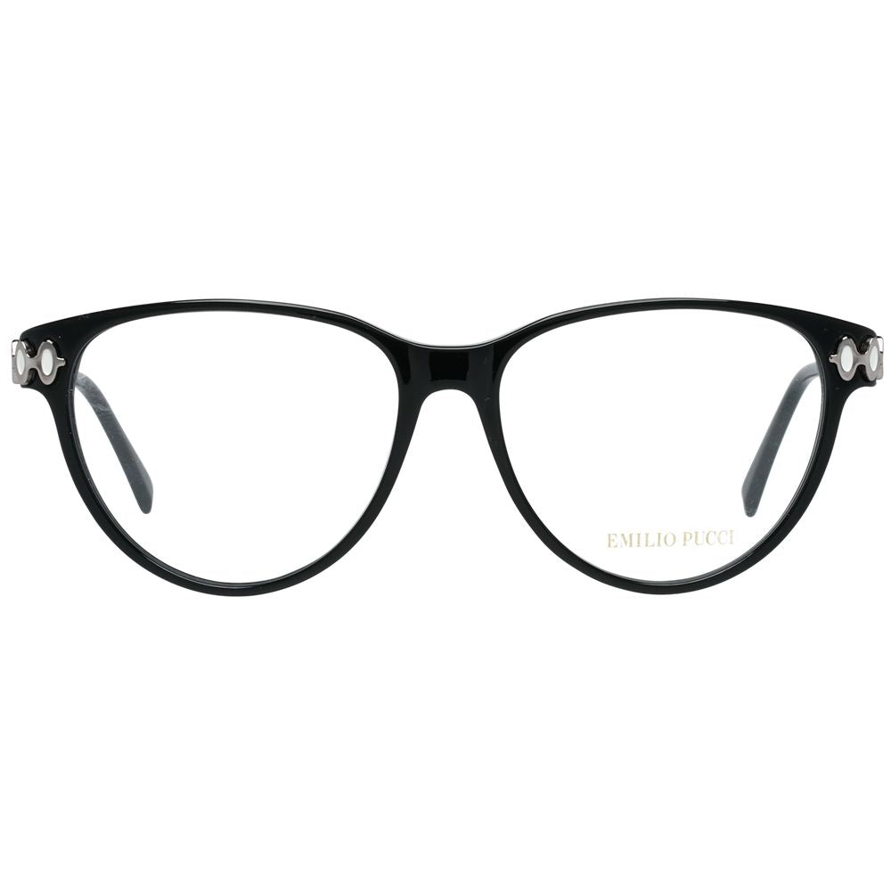 Emilio Pucci Black Women Optical Frames with Full-Rim and Butterfly Style