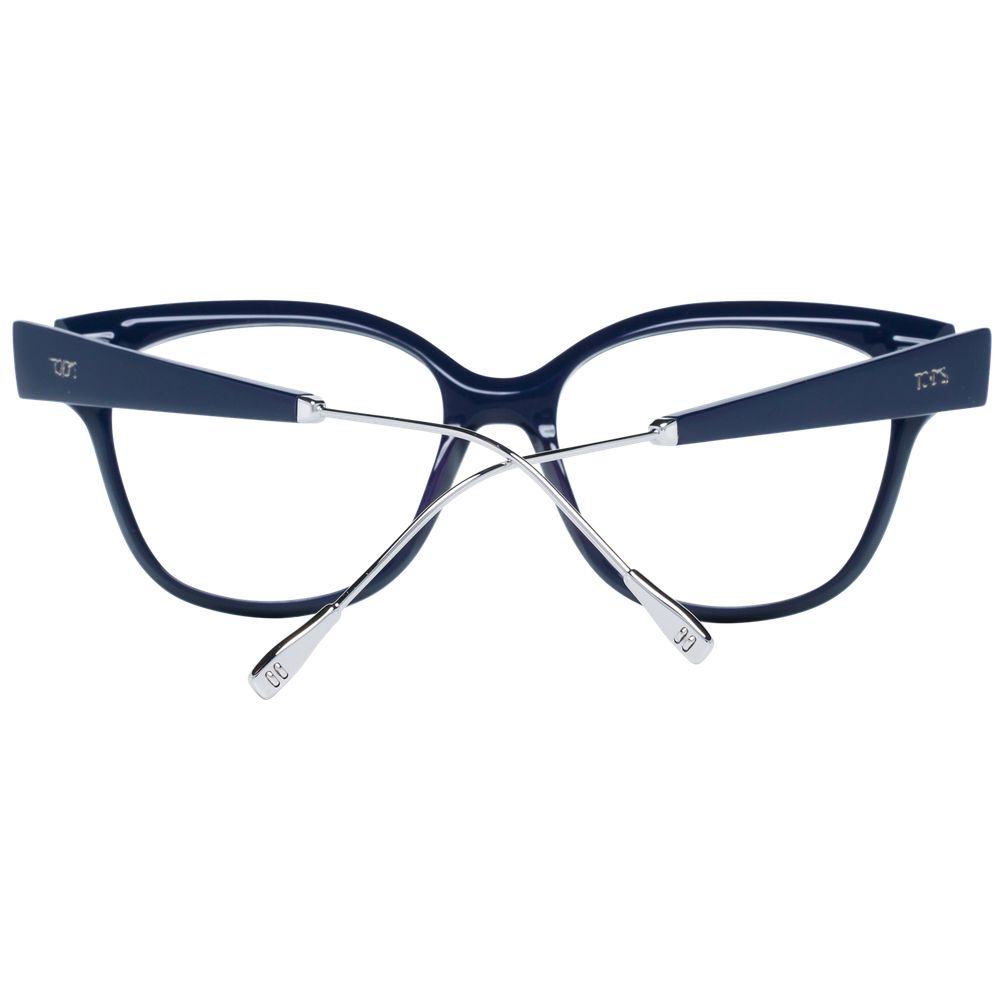 Tod's blue women optical frames with rectangular frames and sleek design