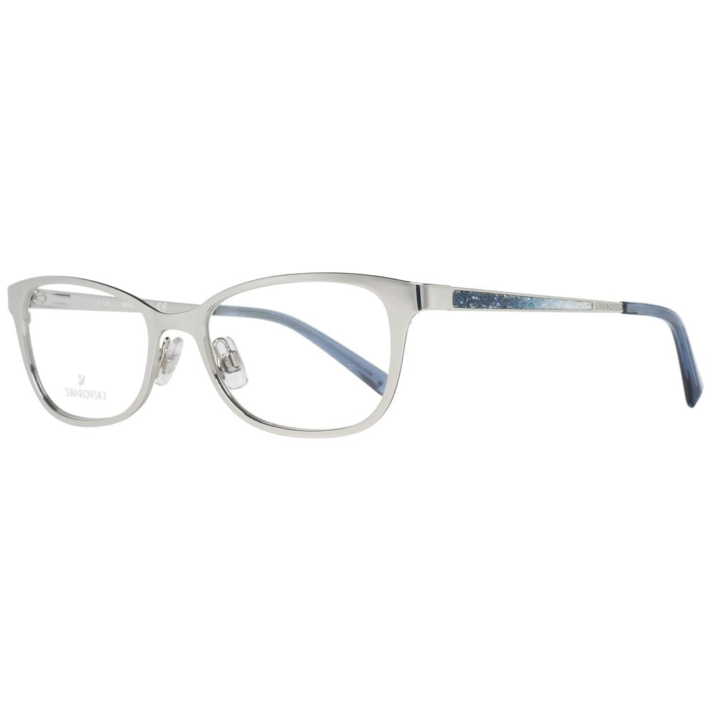 Swarovski Silver Women Optical Frames, Full-Rim Metal Frame, Silver Color
