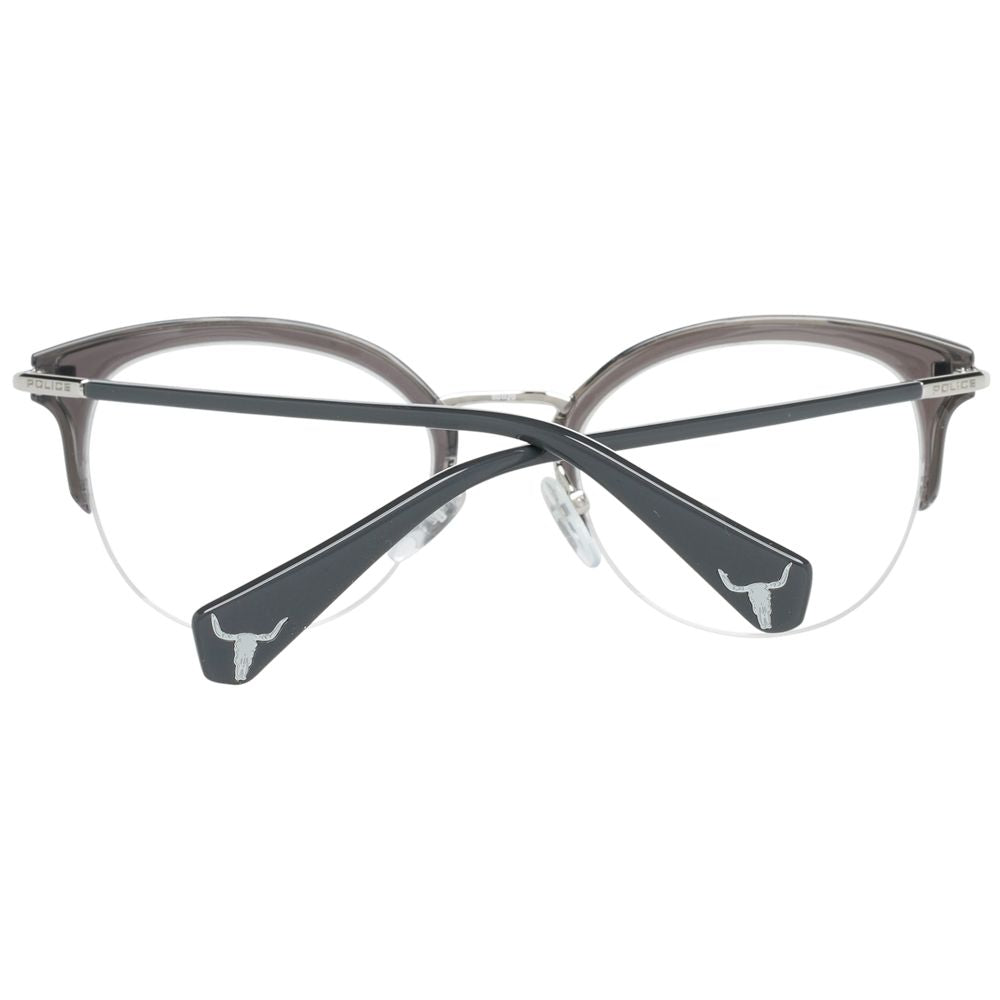Fashionable Police Gray Women Optical Frames with 138mm frame width and 140mm temples length