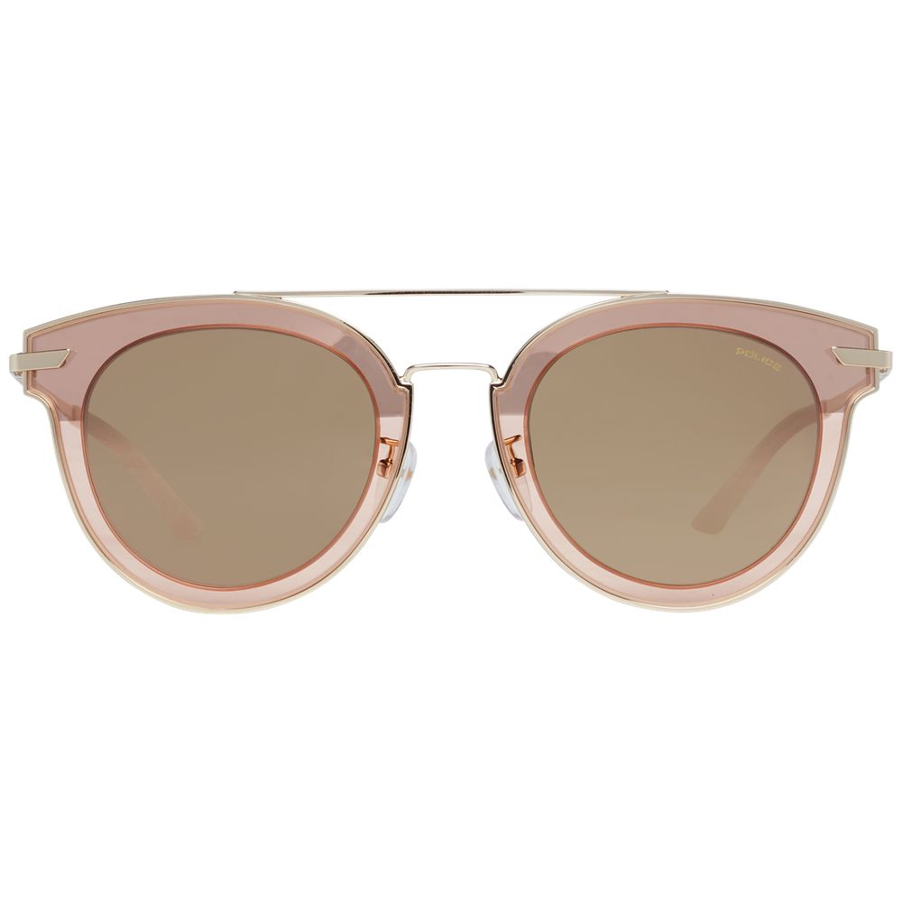 Round style Police Rose Gold Men Sunglasses with 100% UVA & UVB protection