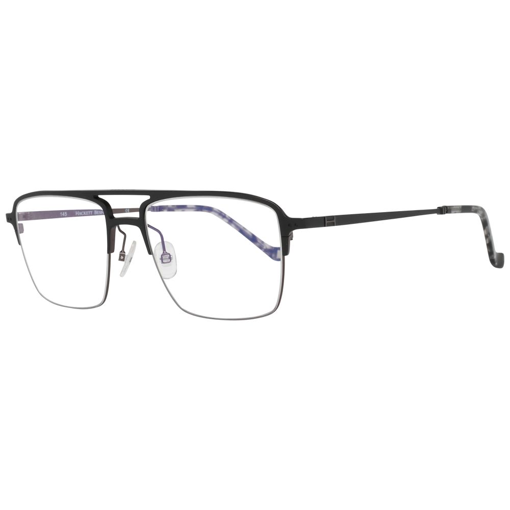 Hackett Black Men Optical Frames with Blue-Filter, Metal & Plastic Material