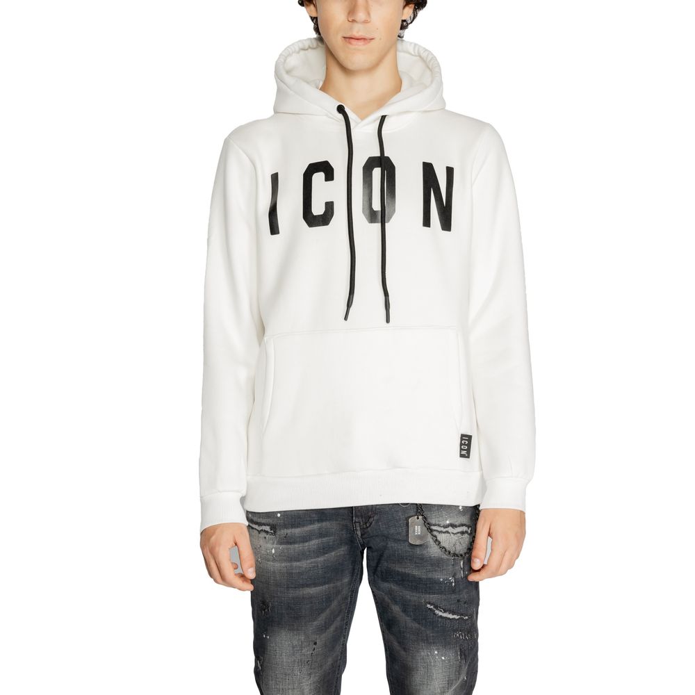 Icon White Cotton Hoody