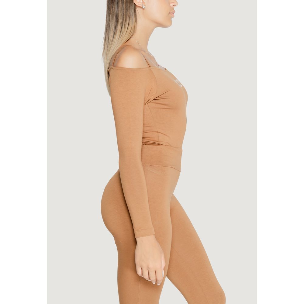 Icon Brown Cotton Bodysuit