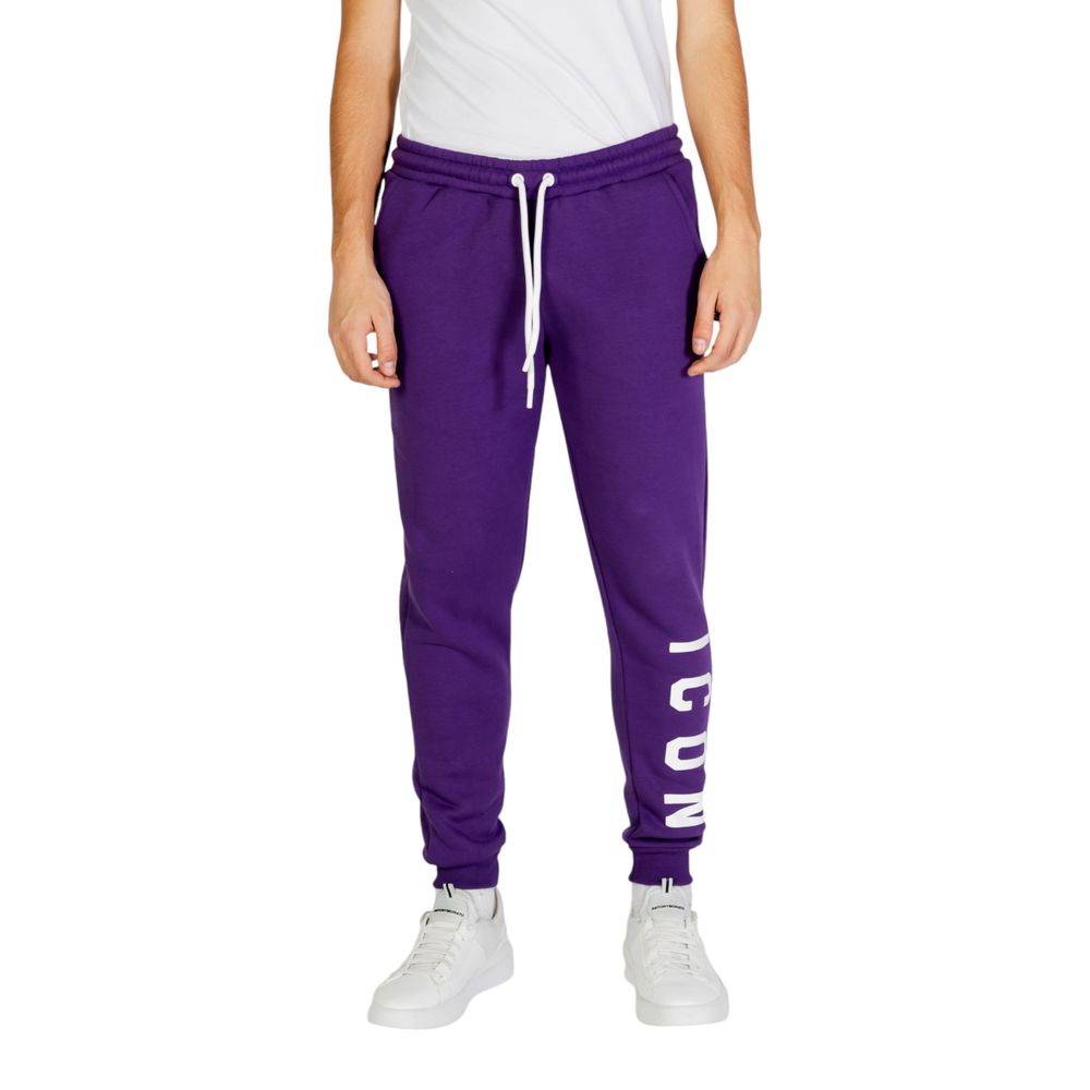 Icon Purple Cotton Joggers Workout Pant